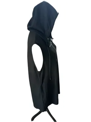 Halara Hooded Sleeveless Zipper Casual Jumpsuit with Pockets Size XL Black thumbnail 6