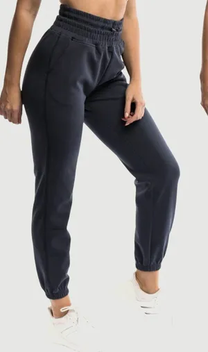 ECHT Black Double Band Storm Joggers Athleisure Loungewear Gym Cozycore thumbnail 1