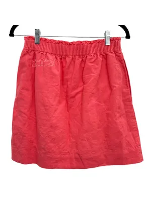 J. Crew Factory Ruffle Top Linen Shirt Size 4 thumbnail 2
