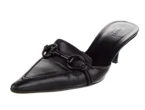 Gucci Horsebit Accent Leather Mules thumbnail 1