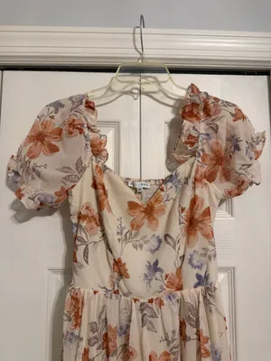 NWT Baltic Born Cream Floral Dress thumbnail 3