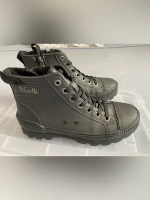 Blowfish Malibu 4Earth Black Lug Sole Combat Boots Fits US 8 Monochromatic thumbnail 2