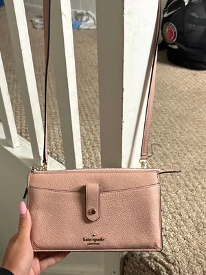 Cream Pink kate spade purse thumbnail 1