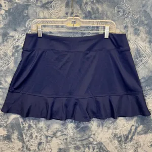 1899 | Tommy Bahama Racquet &‎ Paddle Ruffle Tennis Pickleball Skort Navy XL thumbnail 2