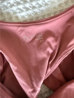 OFFLINE by Aerie Real Me Low Key Open Back Sports Bra thumbnail 3