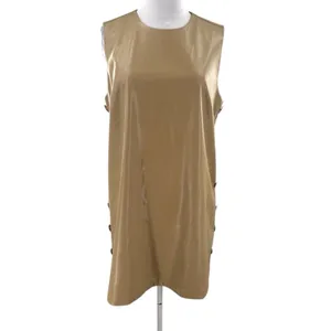 Tuckernuck HYACINTH HOUSE Bitsy Faux Leather Mini Swing Dress Butterscotch Sz‎ L thumbnail 6