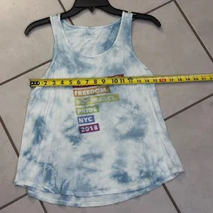 American Eagle‎ Women Tie Dye Favorite Tank Top Blue Size Small. thumbnail 8