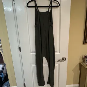 altar’d state revival jumpsuit ribbed green thumbnail 3