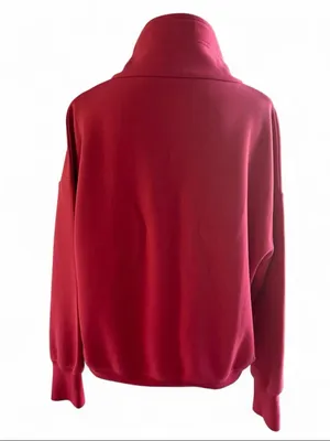 Polo Ralph Lauren Women's Pink Quarter-Zip Pullover Sweatshirt Size Large thumbnail 2