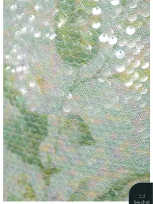 City Triangles Sage Green Sequin Dress with Slit and Satin thumbnail 8