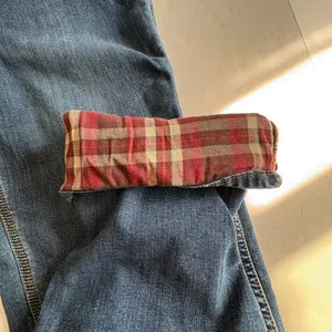 Women's Carhartt Jeans Relaxed Fit Blue Denim Size 12 flannel lined thumbnail 8