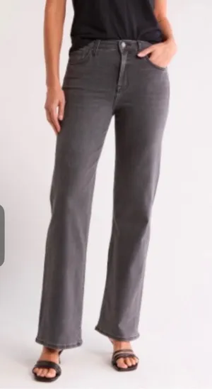 7 For All Mankind Alexa Jeans Women 27 Washed Black Minimalist Straight Leg thumbnail 1