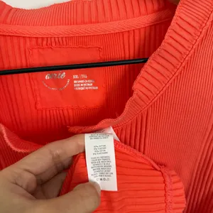 Aerie XXL Road Trip‎ Long Sleeve Rib Henley Orange Lounge Comfy thumbnail 3