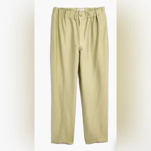 Madewell Tapered Huston Pull-On Crop Pants Sz‎ Medium Faded Seagrass thumbnail 3