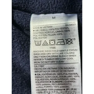 Old Navy blue fleece lined puffer vest Medium cozy outdoor thumbnail 5