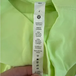 Lululemon High Rise Leggings Align 28" Size US 6 Neon Green thumbnail 3