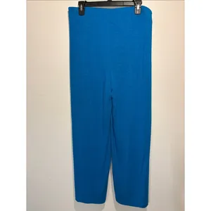 White House | Black Market Wide-Leg Crop Open Slit Leg Attached Tie Belt Palazzo Pants Size M-L thumbnail 3