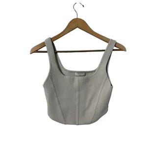 ARITZIA Babaton Sculpt Knit Corset Beige Matte Pearl Tank Top thumbnail 3
