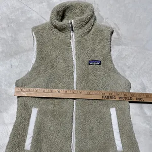 Patagonia Women's Los Gatos Fleece Vest Brown Size Small Fuzzy Full Zip thumbnail 4