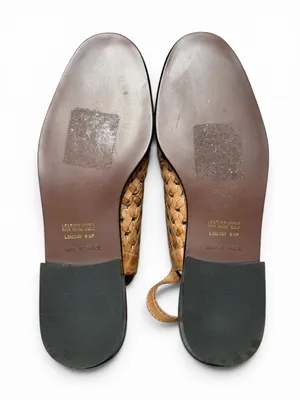 Vtg Kim Rogers Lindsey Woven Leather Slingback‎ Flats Fisherman Cottagecore Boho thumbnail 5