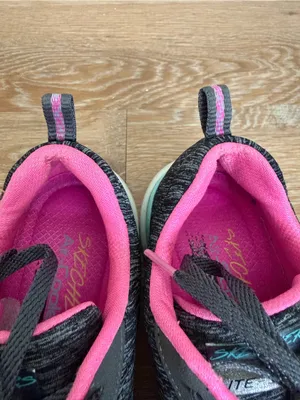 Skechers Flex Appeal Gray Pink Athleisure Sneakers, Size 8 thumbnail 10
