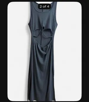 Blue slinky dress with cut out detail #summer#dress thumbnail 2