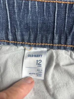 Old Navy Women's Blue Boot-Cut Elastic Waist Jeans thumbnail 5