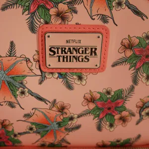 Loungefly Stranger Things Floral Mini Backpack Pink‎ Netflix thumbnail 3