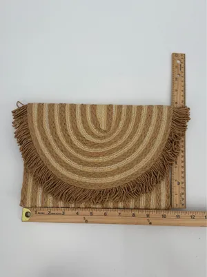 Straw Clutch Women’s Handbag Fringed Boho Vacation Envelope thumbnail 10