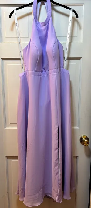 Azazie Custom Size Lilac Bridesmaid Dress thumbnail 1
