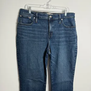 Madewell Kick Out Crop‎ Jeans Arlen Wash Size 32 Minimalist Casual Preppy thumbnail 2