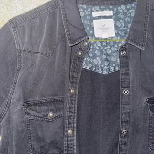 American Eagle Outfitters Black Button Up thumbnail 3