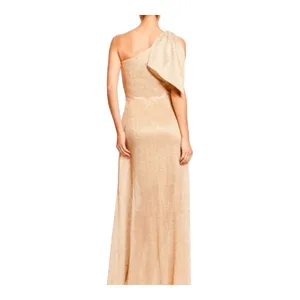 Dress‎ The Population One Shoulder Sequin Midi Dress Womens XS Rose Gold Glam thumbnail 12