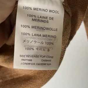 J Crew Merino Wool 3/4 Sleeve Camel‎ Brown Sweater XS thumbnail 4