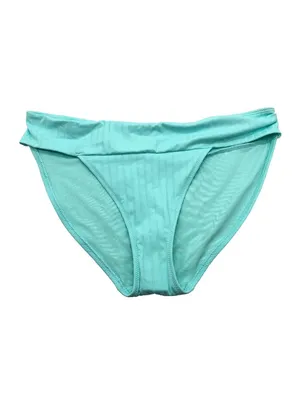 Aerie Real Good High Waisted Bikini Swim Bottom Ribbed Light Blue Size L thumbnail 2