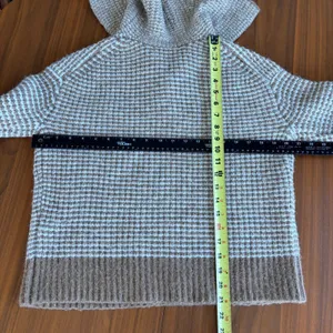 Banana Republic Oversized Cotton Sailor Sweater XS Wool Blend Waffle Knit Preppy thumbnail 6
