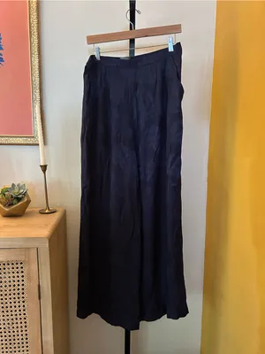 Anthropologie Floral Jacquard Wide Leg Pants & Cropped Tank Top Set‎ NEW Size 12 thumbnail 10