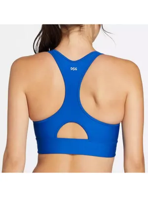 (C280) DSG Women’s Racerback Compression Sports Bra Size XS Team Royal Blue thumbnail 2