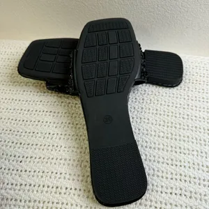New. Elegant Black Beaded Women's Casual Slide Sandals– Comfortable thumbnail 8