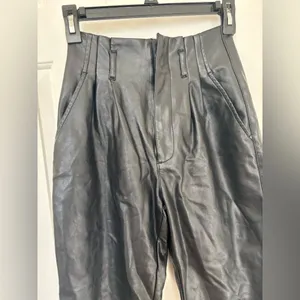 Abercrombie & fitch leather pants straight leg thumbnail 4