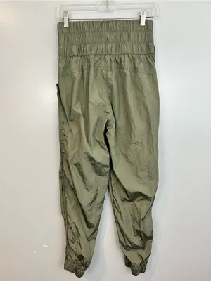 Free People Movement On the Way Home Herbalicious Green Elastic Joggers Size XS thumbnail 8