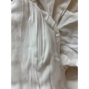 Lulus Poised in Positano‎ One Shoulder Dress Womens XS White Midi Slit thumbnail 8