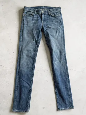 7 FOR ALL MANKIND Roxanne Medium Wash Jeans Size 28 thumbnail 1
