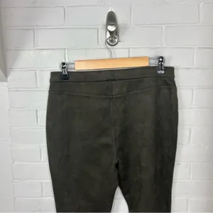 Joan Vass New York Faux Suede Pull On Skinny Pants Size M thumbnail 6