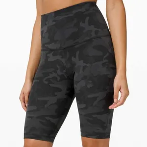 Lululemon Align Super High Rise Short 10" Incognito Camo Multi Grey size 4 thumbnail 1