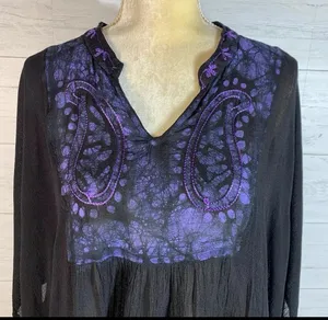 Tamsy tie dye tunic one size womens READ thumbnail 2