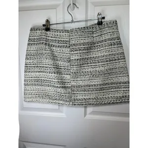 NWT‎ Altar'd State Boucle Tweed Mini Skirt White Gold Career Party Holiday XL thumbnail 5