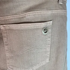 Michael Kors Khaki Stretch Twill Brown minimalist everyday denim Jeans Size 12 thumbnail 6