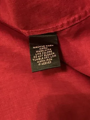 Lauren Ralph Lauren Sz S 100% Linen Burgundy Womens Button Up Shirt Preppy Beach thumbnail 4