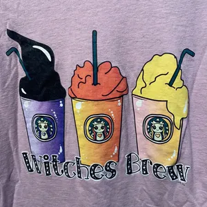 Halloween Witches Brew Custom Vinyl T-Shirt thumbnail 2